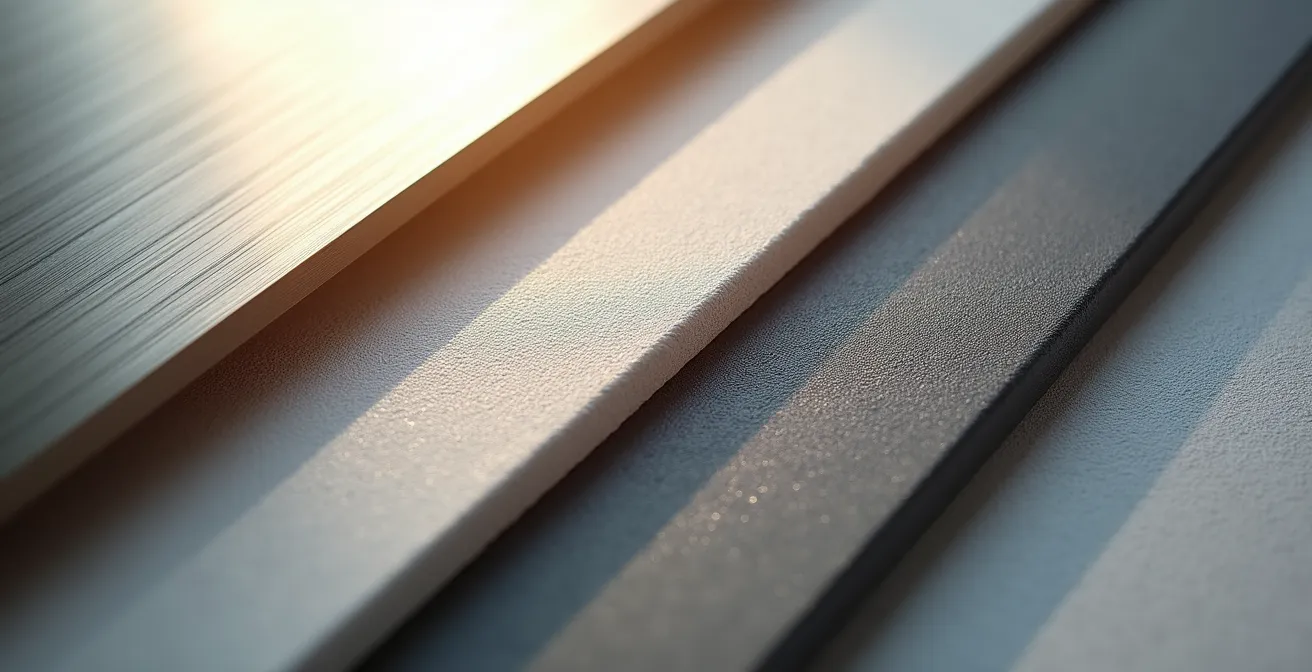 Comparaison de différents supports photographiques avec leurs textures distinctives