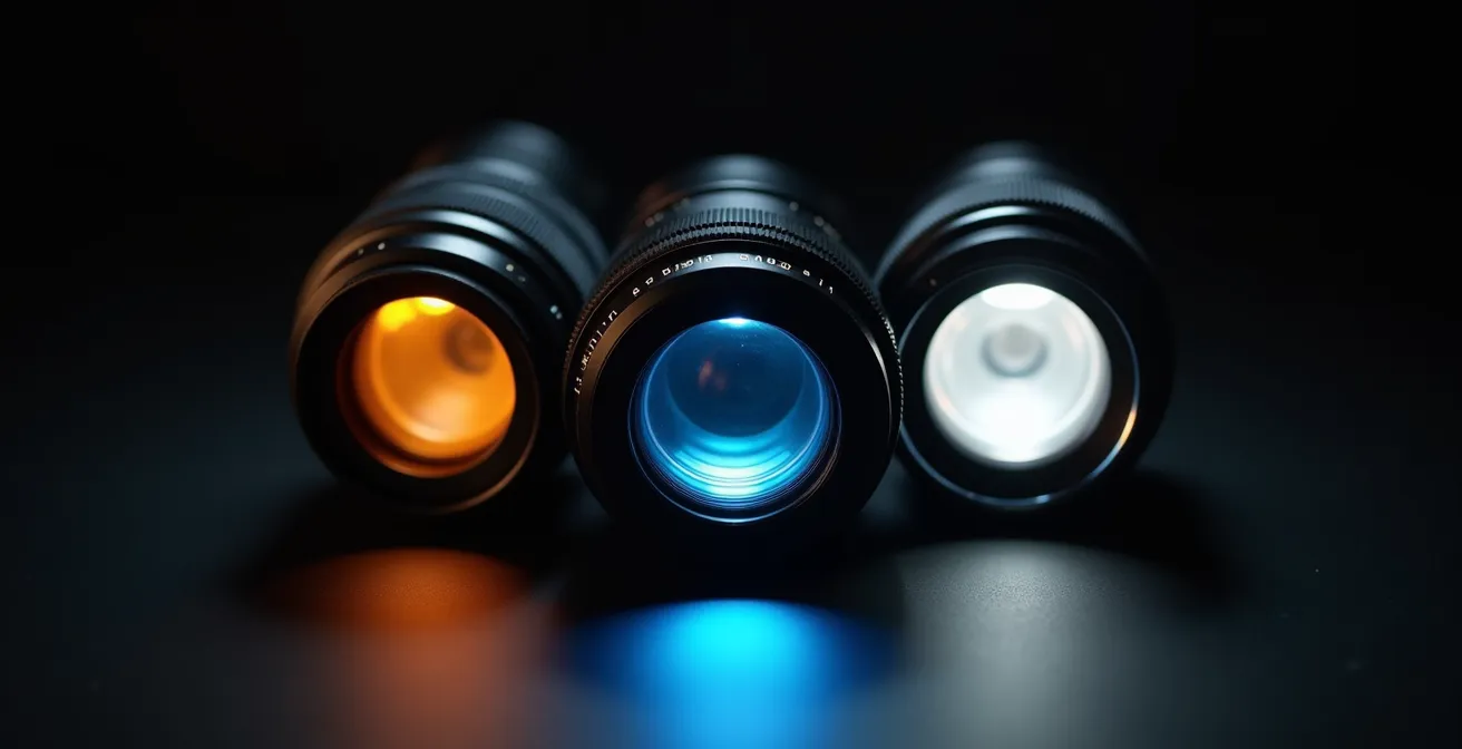 Triptyque photographique montrant trois approches créatives différentes